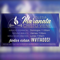 Iglesia Maranata Cristo Viene en Los Angeles