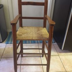 Vintage Mexico child’s tall chair