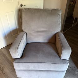 Grey Recliner Swivel Chair
