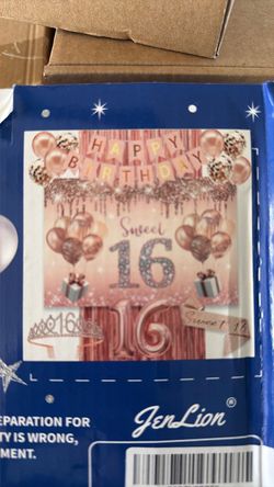 Sweet 16 birthday decorations