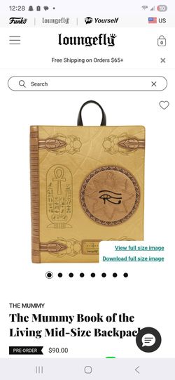 Loungefly The Mummy book backpack NWT