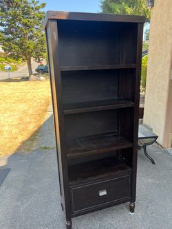 Bookcase, 3 Shelves, Drawer, Cost Plus Imports, Delivery