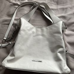 Michael Kors white leather purse