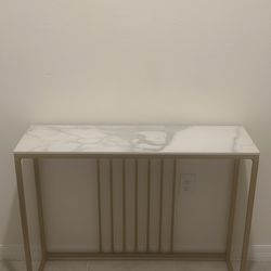 Mersija 39.4'' Stone Top Console Table