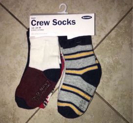 Old Navy Toddler Boy’s Crew Socks 8 Pack, Size 12-24 Months