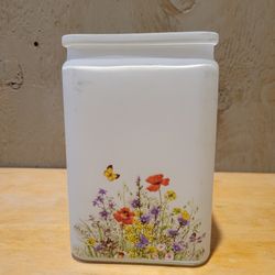 Rectangular Frosted Glass Vase
