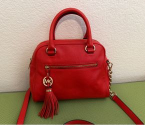 michael kors purse red