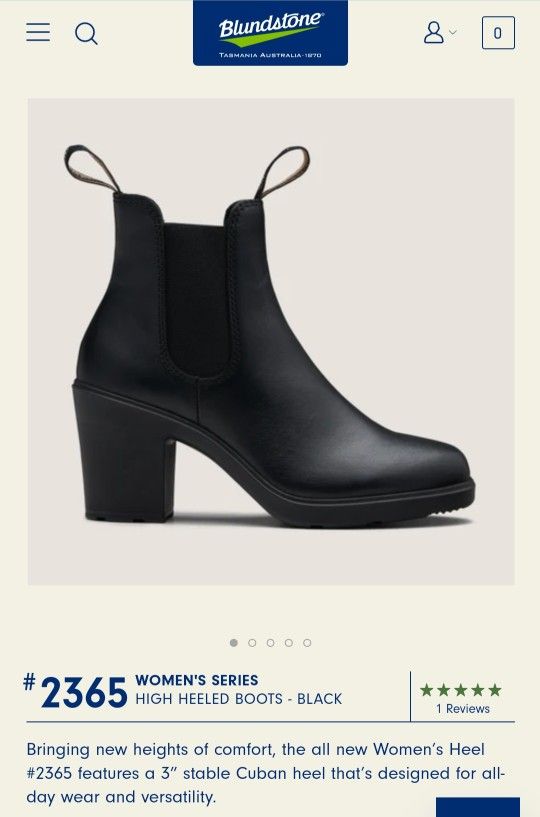 Brand New Blundstone High Heeled Boots #2365 Size 8.5