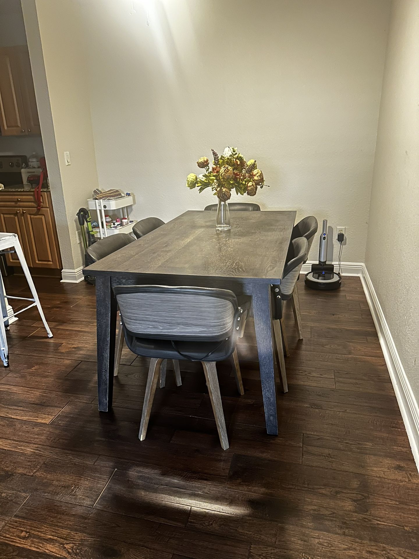 Mid Century Dinning Set 6 Chairs
