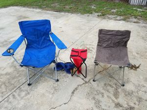 Photo 5 total folding camping chairs tailgating hurricane supply camping