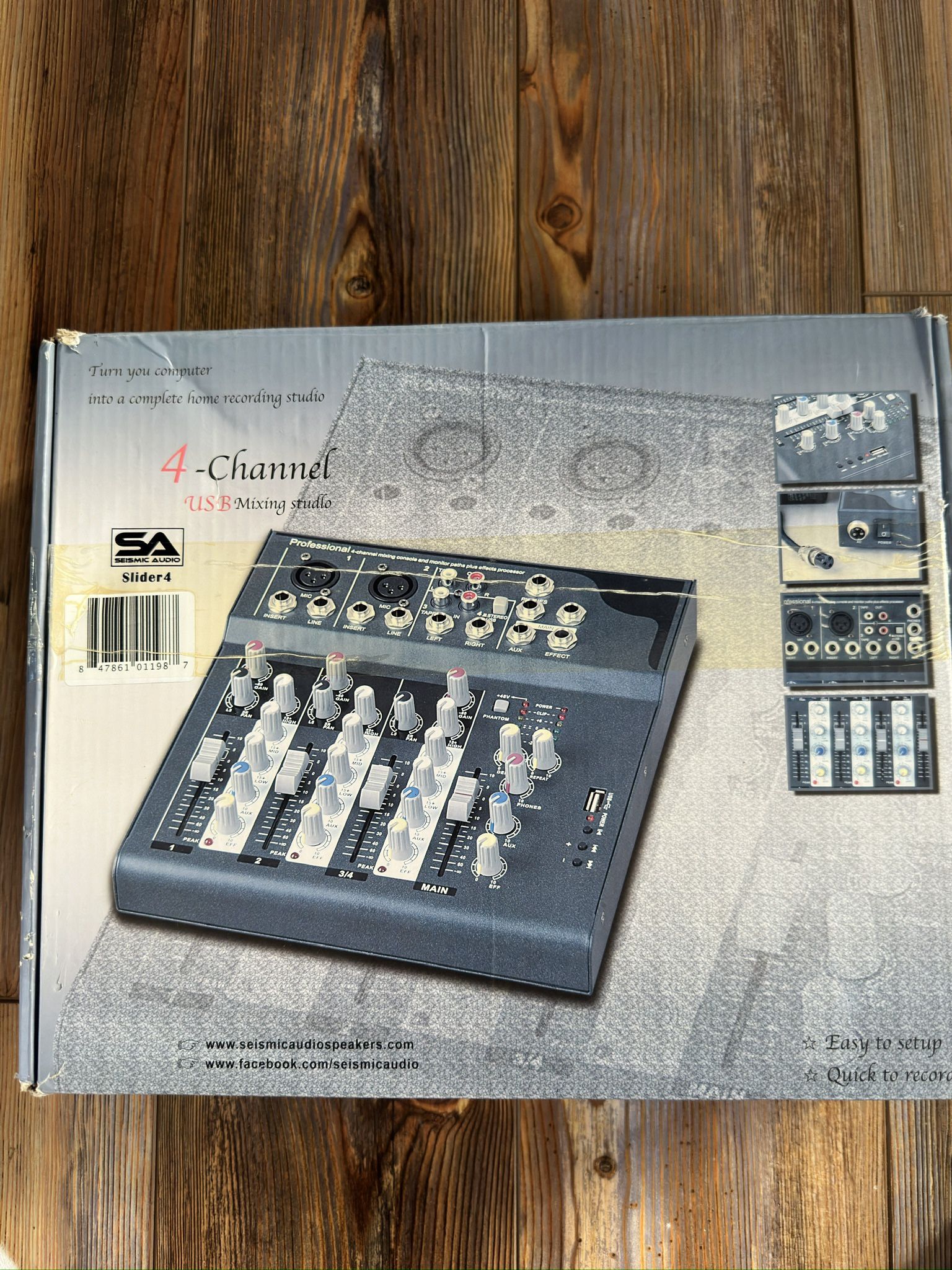 Seismic Audio 4 Channel Mixer