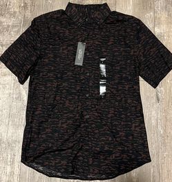 Banana Republic Mens Slim Fit Short Sleeve Buttondown Shirt Size Small