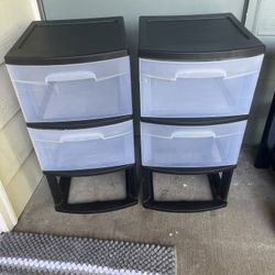 2 Sterlite Storage Bin Drawers Get Both 