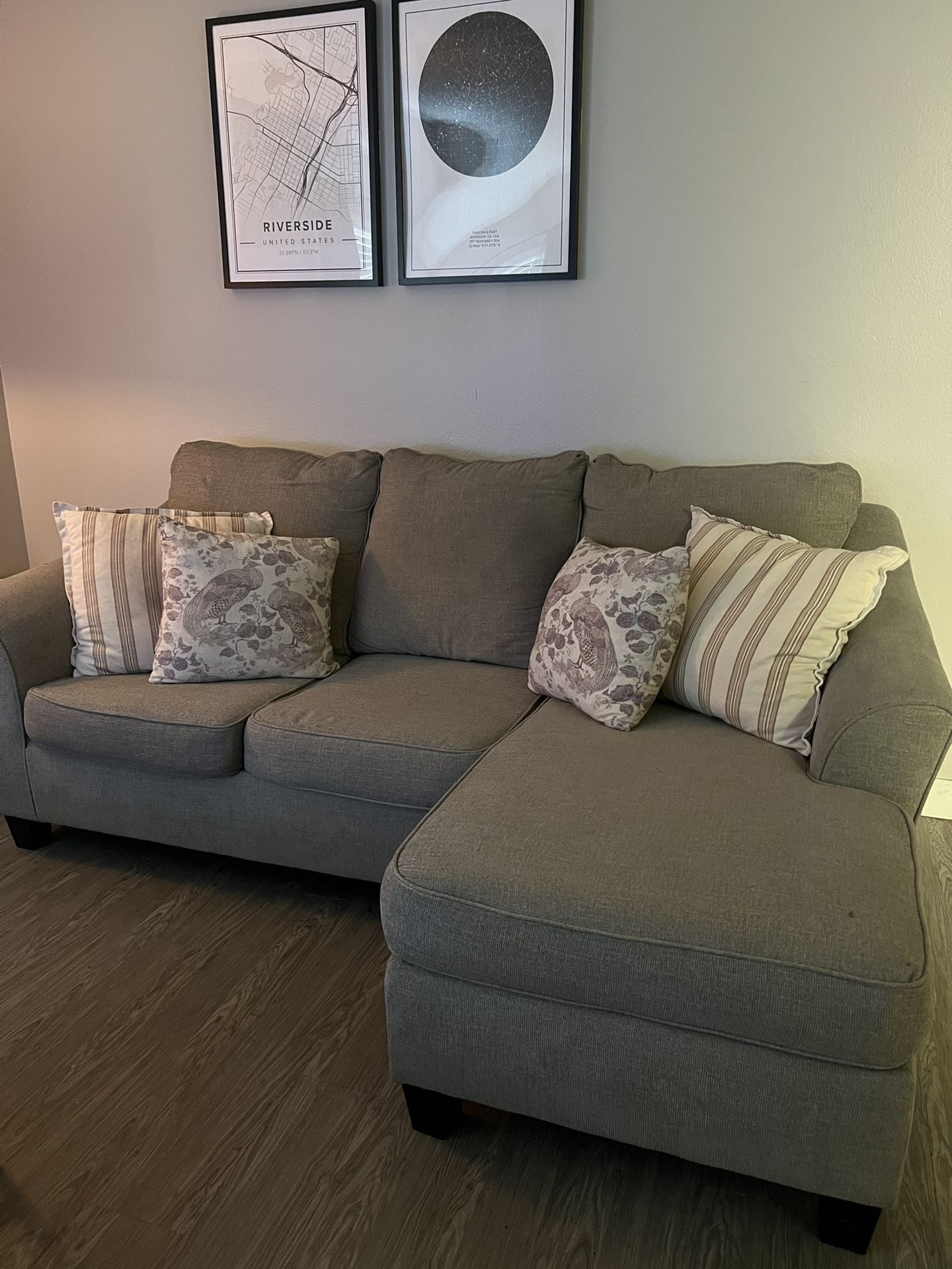 $250 Ashley L-Shape Sectional Sofa – Great Condition – Removable Cushions