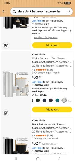 Clara Clark bathroom set