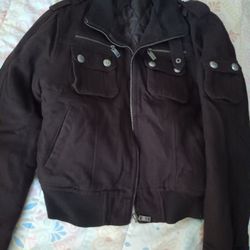 Black Zip-up Hoodie Jacket