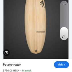 6ft 2in Firewire Potatonator Timbertek Surfboard