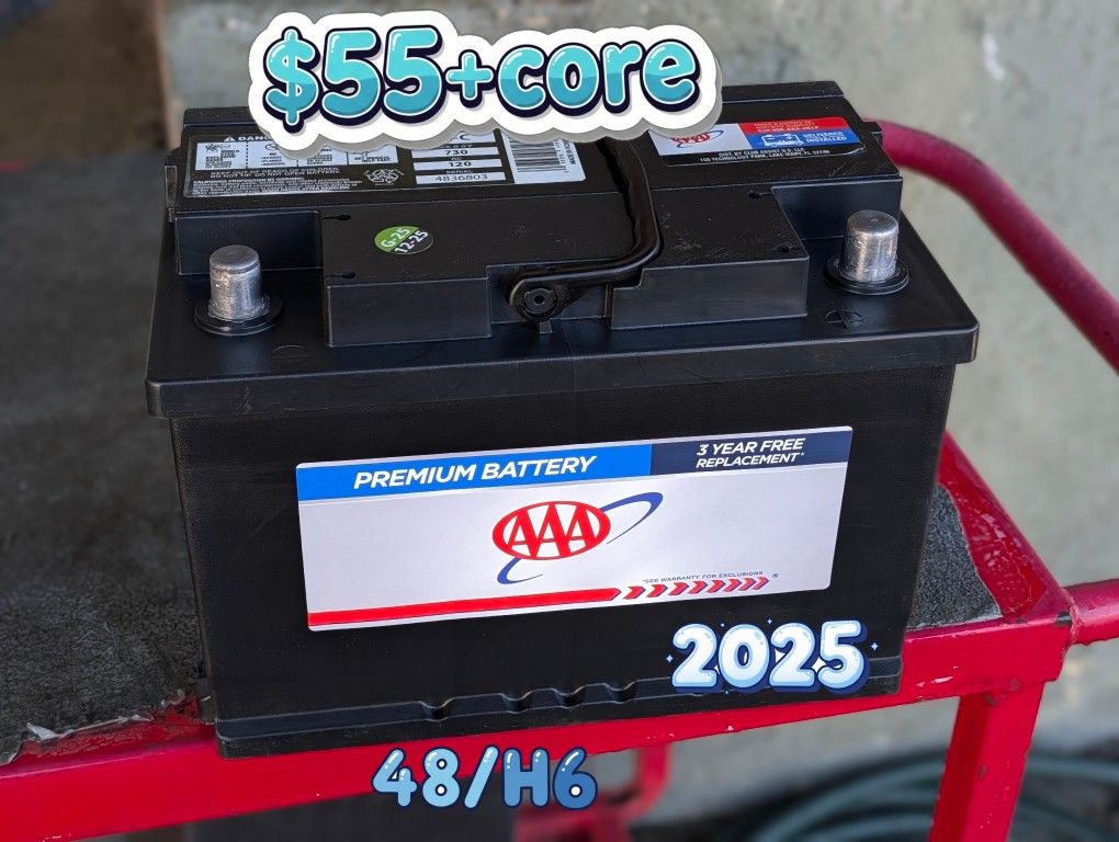 Car Battery / Group Size 48/H6