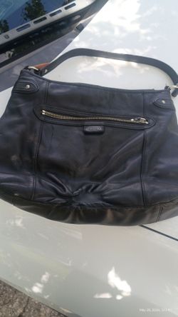 Genuine Italian black leather