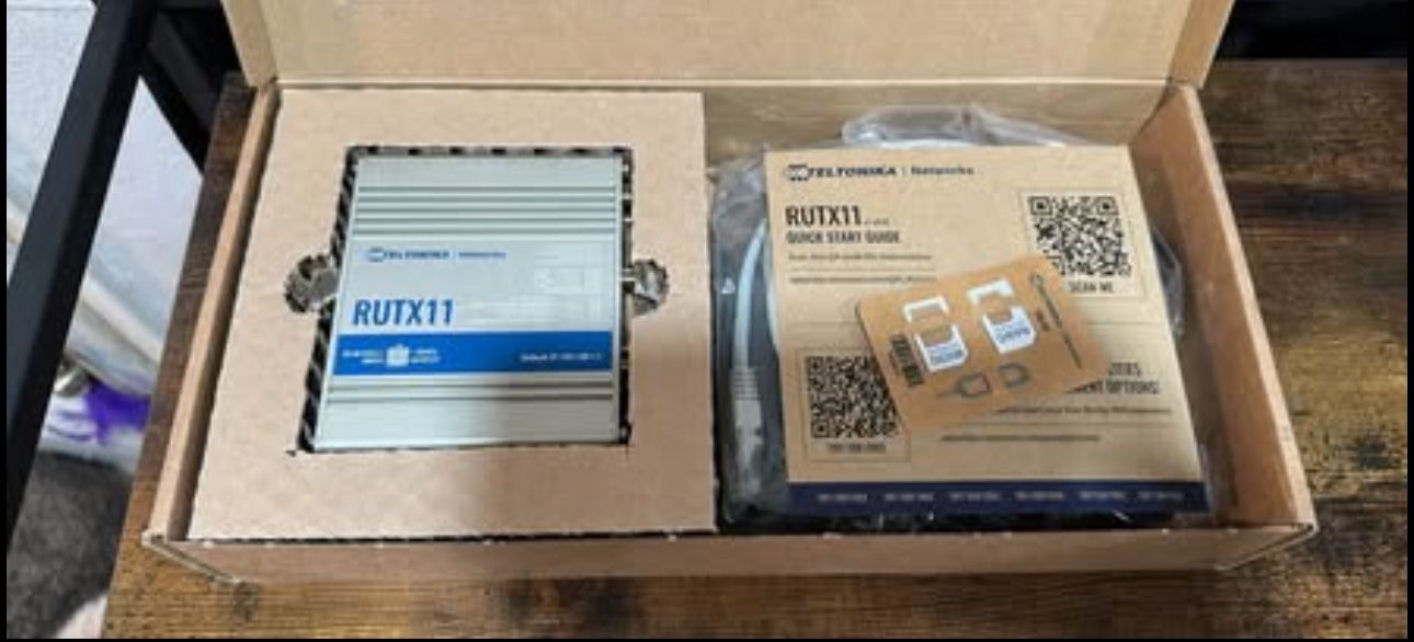 NEW/SEALED - TELTONIKA RUTX11100400 Industrial 4G LTE Cat6 Cellular Router