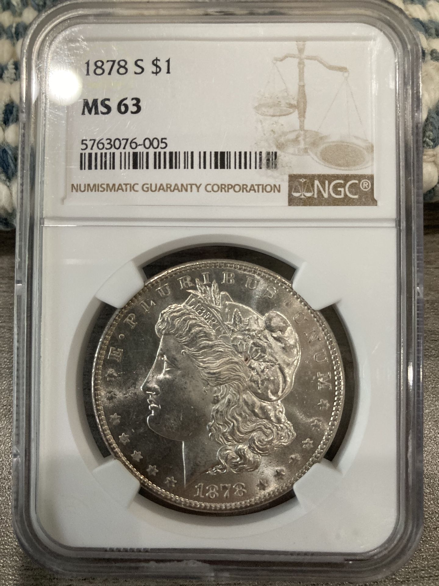 1878 S Morgan Silver Dollar Ngc Ms63