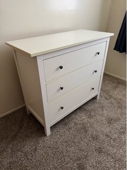 IKEA white 3 drawer dresser