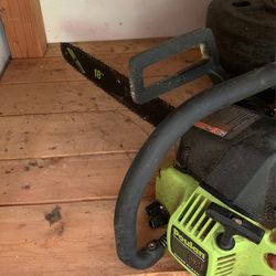 Chain Saw And Case 