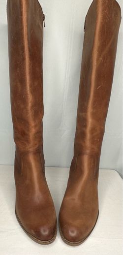 Sofft women’s Brown Leather Lace-Up Back Tall Boots