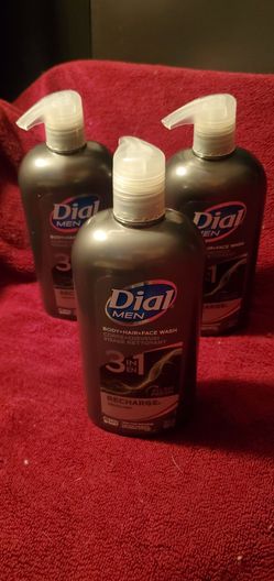 Dial Men 3-in-1 Body hair face Wash – Set of 3