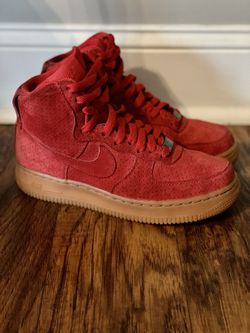 Air Force 1 High Suede University Red