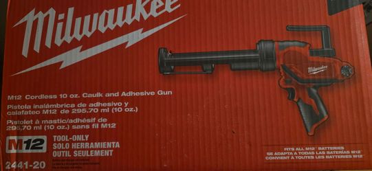 Milwaukee M12 caulk gun