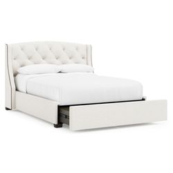 Jordan Espresso Queen Storage Shelter Bed (54" H)