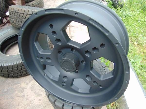 New 22X9.5 Liquid Metal Gatlin Flat Black Rims *5X150 TUNDRA* 10MM OS