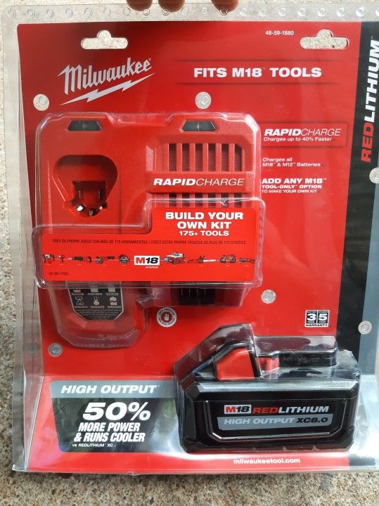 Milwaukee Charger Rapid New And Battery 8.0