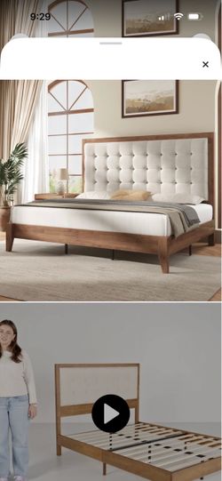 New In Box Wood Bed
