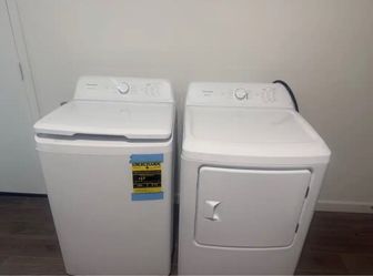 New washer and dryer