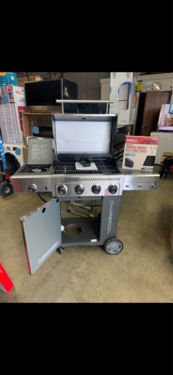 Bbq grill charbroil with side burner x cover