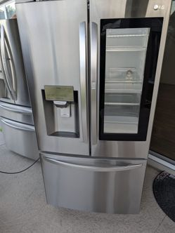 36" Refrigerator LG Instaview Cristal Stainless Stell Show Food Double Ice Maker DOBLE FABRICADOR DE HIELO 🧊