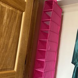 Pink Shoe Closet Rack