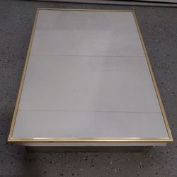 Gold-frame recessed mount medicine cabinet - two available