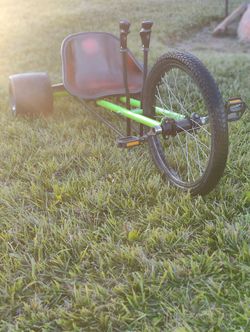 Green machine spray painted drift cart