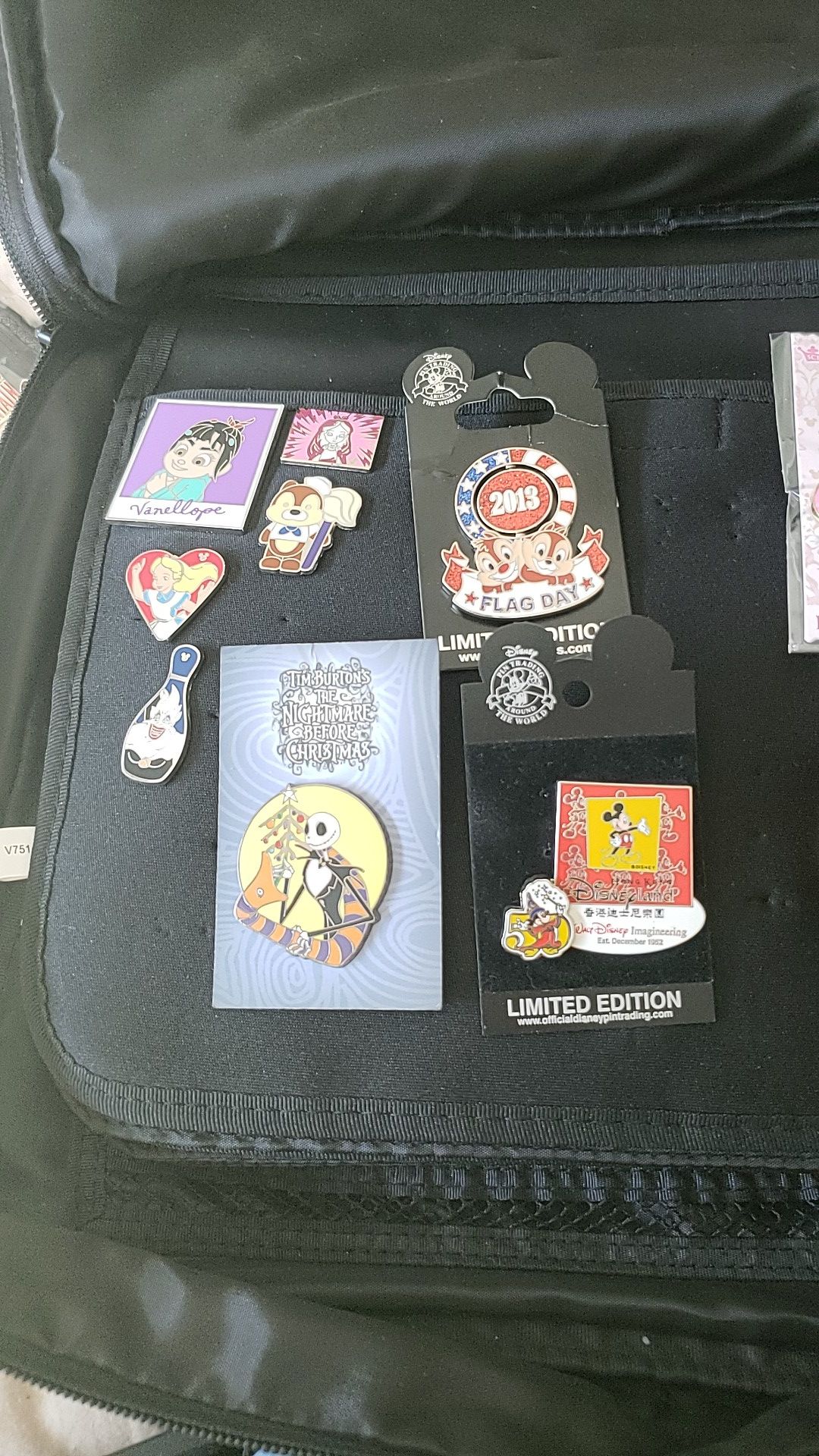 Various Disney Pins for Sale.