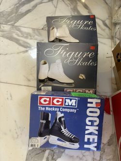 Figure Skates And Hockey Skates