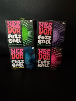 Needoh fuzz ball squishy toys