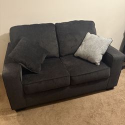 Sofa, Mini Couch, Black N Gray 