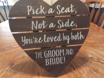 Wedding sign