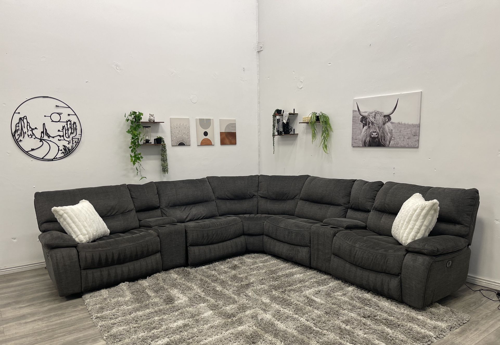 Recliner Sectional Couch - Free Delivery