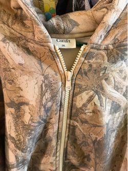 Comfrt camo zip hoodie