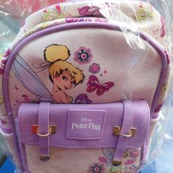 Disney Peter Pan Tinker Bell 11 Inch Vegan Leather Mini Backpack
