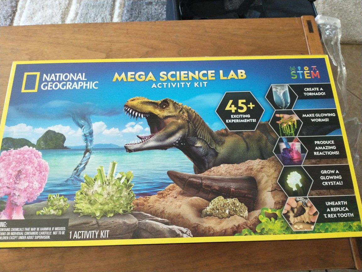 National geographic mega science lab activity kit *new* 45 exciting experiments